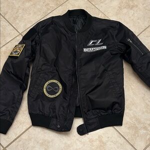 Champion’s League Black Varsity Bomber Jacket